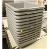 Image 1 : STACK OF POLY BUS BINS