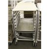 Image 1 : HALF RACK SIZE ALUNIMUM BAKERS RACK W/ POLY TOPS
