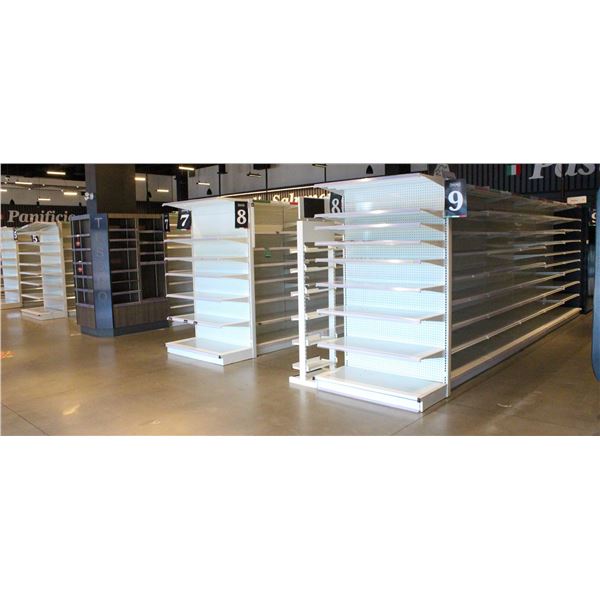 EIGHT AISLES DUAL SIDED GONDOLA PRODCT DISPLAY