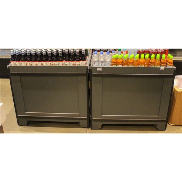 8 WHEELED GROCERY PRODUCT DISPLAYS