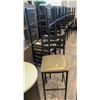 Image 1 : LOT OF 30 PADDED METAL BAR HEIGHT CHAIRS