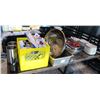 Image 1 : LARGE LOT OF ASSORTED DISHWARE, MARKET TRAYS,