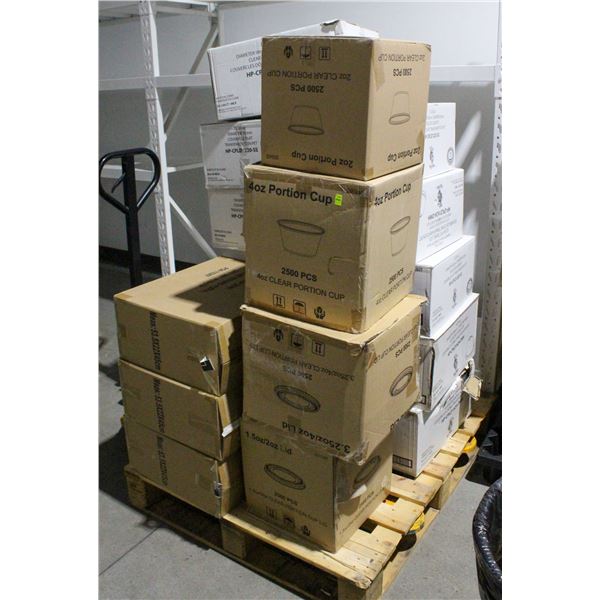 PALLET OF ASSORTED TAKEOUT / FOOD PACKAGING
