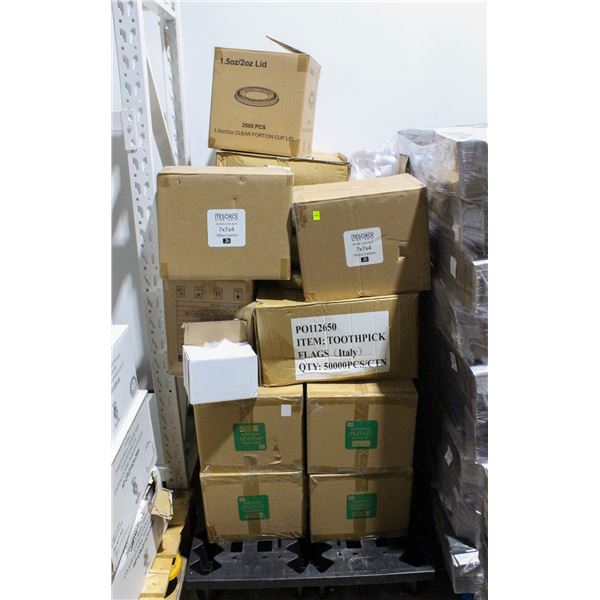 PALLET OF ASSORTED TAKEOUT / FOOD PACKAGING