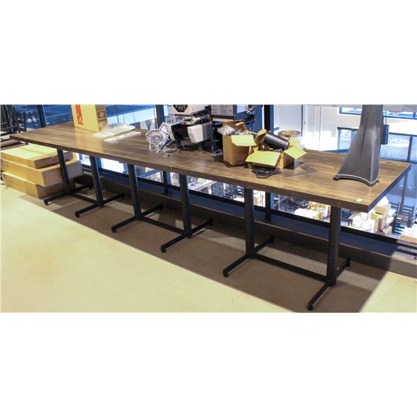 8 APPROX 48" X 30" DINING TABLES