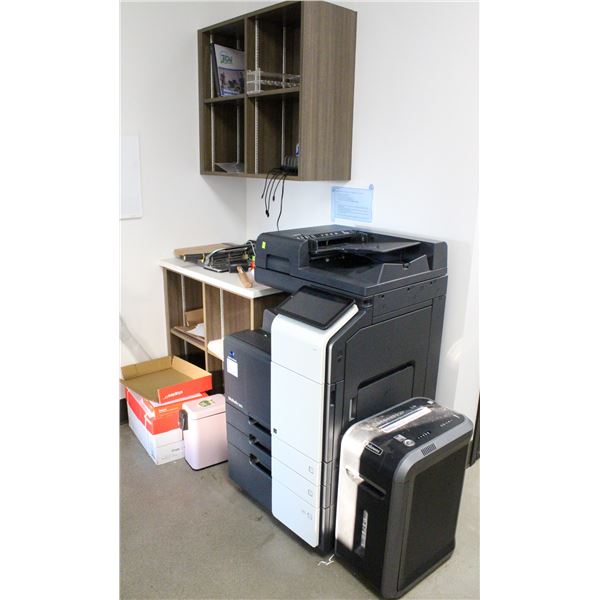 CONTENTS OF PRINTER STATION INCL: KONICA MINOLTA