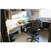 Image 1 : CONTENTS OF OFFICE INCLE: DESKS CHAIRS, CABINETS &