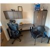 Image 4 : CONTENTS OF OFFICE INCLE: DESKS CHAIRS, CABINETS &