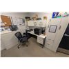 Image 6 : CONTENTS OF OFFICE INCLE: DESKS CHAIRS, CABINETS &