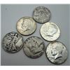 Image 1 : Bag of 2 Silver Half Dollars Mixed Dates / Grades / Mints