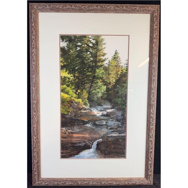 Mary Masters Watercolour Lost Horse Creek Waterton Framed Art