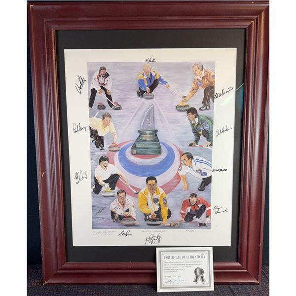 Limited Edition Signed Curling Champions Print by Doug Caporegco