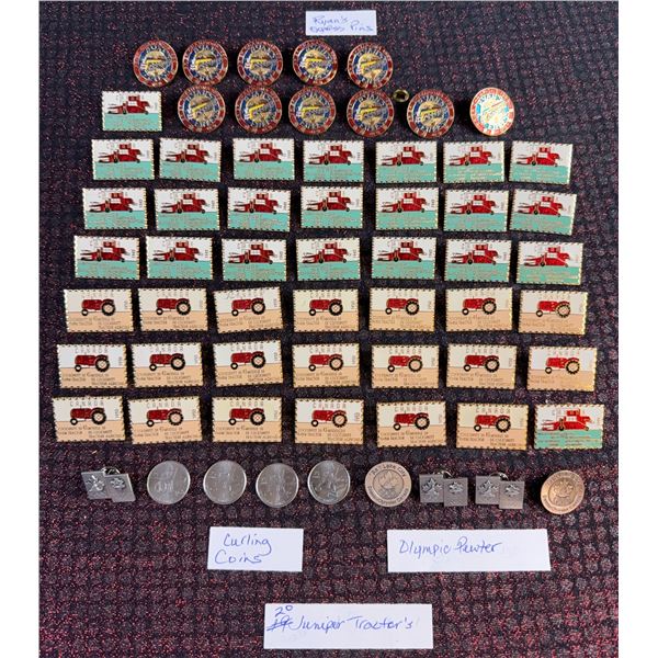 Canadian Collectible Pins, Coins, and Olympic Pewter Pieces