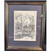 Image 2 : LBJ Jenson Pen and Ink Drawing The Public Gardens 1867