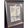 Image 1 : L.B. Jenson Framed Drawing Schooner "Bluenose II"