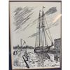 Image 2 : L.B. Jenson Framed Drawing Schooner "Bluenose II"