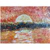 Image 4 : Goyette Oil on Canvas Sunset Painting
