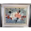 Image 1 : R. Poulin Abstract Mixed Media Painting