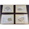 Image 1 : 4 Framed Turtle Paintings, Each 12x9 Inches with Frame