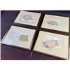 Image 2 : 4 Framed Turtle Paintings, Each 12x9 Inches with Frame