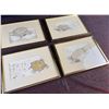 Image 3 : 4 Framed Turtle Paintings, Each 12x9 Inches with Frame