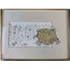 Image 5 : 4 Framed Turtle Paintings, Each 12x9 Inches with Frame