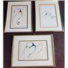 Image 1 : Three Framed 12x9 Inch Bird Themed Paintings