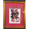 Image 2 : 3 Framed Abstract Paintings Signed by Essel