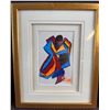 Image 3 : 3 Framed Abstract Paintings Signed by Essel