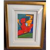 Image 4 : 3 Framed Abstract Paintings Signed by Essel