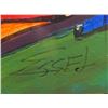 Image 7 : 3 Framed Abstract Paintings Signed by Essel