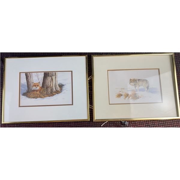 2 Marla Wilson Framed Wildlife Art Prints