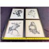 Image 10 : Four Saltiel Wildlife Framed Prints