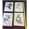 Image 11 : Four Saltiel Wildlife Framed Prints