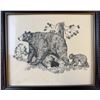 Image 2 : Four Wildlife Prints by Sattiel, Ink on Paper, Framed