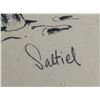 Image 9 : Four Wildlife Prints by Sattiel, Ink on Paper, Framed