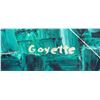 Image 3 : Goyette Abstract Green Oil Painting on Canvas, 24 x 36 in.