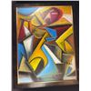 Image 1 : ESSEL "Impact" Acrylic on Canvas Abstract Painting 30" x 40" (2004)