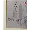 Image 3 : David Lee '78 Framed Art Print with Bird and Floral Motif