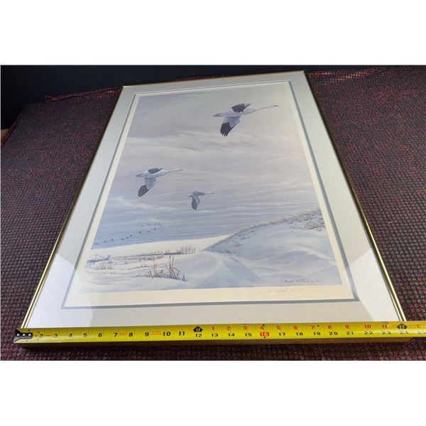 Robert M. Fisher Snow Geese Limited Edition Print Signed 267/450