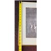 Image 5 : Framed Japanese Woodblock Print of Flying Cranes
