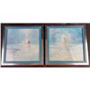 Image 1 : Joyce S. Potts Mermaid Watercolours, Framed