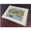 Image 2 : Framed Essel Painting, 1996, Signed, Acrylic on Paper