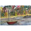 Image 4 : Framed Essel Painting, 1996, Signed, Acrylic on Paper