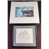 Image 1 : Two Artworks: Maritime Fine Arts Studio Print and Framed Dog Sketch