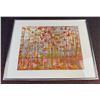 Image 1 : Framed Abstract Mixed Media Artwork