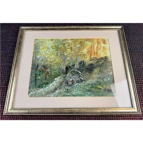 Framed Essel Painting with Mat