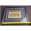 Image 10 : Framed Egyptian Papyrus Bird Paintings Signed MA
