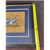 Image 12 : Framed Egyptian Papyrus Bird Paintings Signed MA