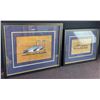 Image 1 : Framed Egyptian Papyrus Bird Paintings Signed MA